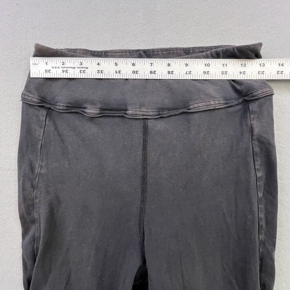 FP Free People Movement Flare Leggings Medium Gray Slit Leg Stretch - Picture 9 of 12